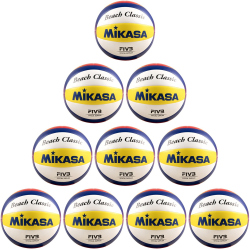 10er Ballpaket MIKASA BV552C Beach Classic...