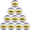 10er Ballpaket MIKASA BV552C Beach Classic Beachvolleyball 000 - blau/gelb/weiß 5