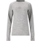 SOS Nuuk Woll Baselayer langes Skiunterhemd Damen 1005 - light grey melange XS