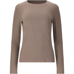 Athlecia Tinashe Rib Langarmshirt Damen 1292 - greige 34