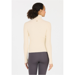 Athlecia Jelina Ribbed Turtleneck Langarmshirt Damen 1145 - whisper white 36