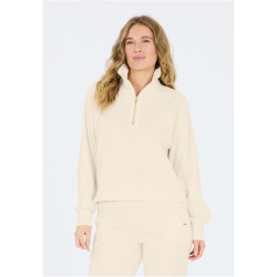 Athlecia Hecey 1/2-Zip Sweatshirt Damen 1145 - whisper white 42