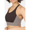 Athlecia Aspasia Color Block Light Support Sport-BH Damen 1294 - chocolate torte XS