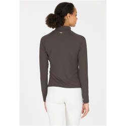 Athlecia Grina 1/2-Zip langarm Trainingsshirt Damen 1290 - shale 34