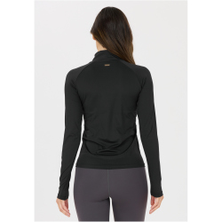 Athlecia Grina 1/2-Zip langarm Trainingsshirt Damen 1001 - black 34