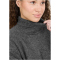 Athlecia Daviana High Neck Strickpullover Damen 1011 - dark grey melange 36
