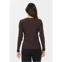 Athlecia Lankae Langarmshirt Damen 1294 - chocolate torte 40