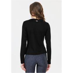 Athlecia Almi langarm Trainingsshirt Damen 1001 - black 34