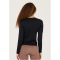 Athlecia Julee Loose Fit Seamless langarm Trainingsshirt Damen 1001 - black XXS/XS