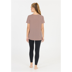 Athlecia Lizzy Slub Trainingsshirt Damen 4348 - sphinxsand 48