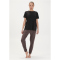 Athlecia Lizzy Slub Trainingsshirt Damen 1111 - black melange 48