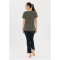Athlecia Lizzy Slub Trainingsshirt Damen 1013 - gunmetal 34