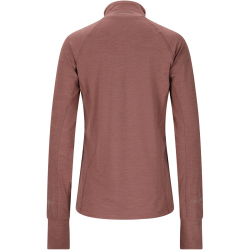 ENDURANCE Canna V2.0 Melange 1/2-Zip Laufshirt Damen 4321 - rose taupe 36