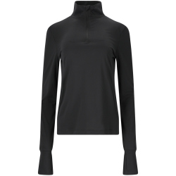 ENDURANCE Chaba 1/2-Zip Laufshirt Damen 1001 - black 36
