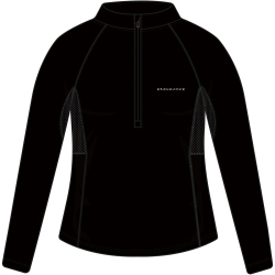 ENDURANCE Chrissie 1/2-Zip Laufshirt Damen 1001 - black 34