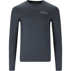 ENDURANCE Abdon Melange langarm Trainingsshirt Herren 1111 - black melange S