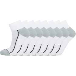 8er Pack ENDURANCE Avery Quarter Socken 1002A - white 35-38