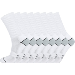 8er Pack ENDURANCE Hoope Crew Socken 1002 - white 31-34