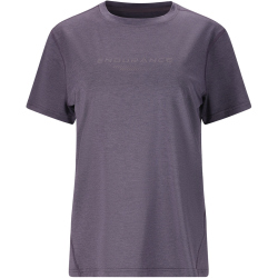 ENDURANCE Wange Melange Trainingsshirt Damen 4371 - graystone 40