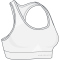 ENDURANCE George West Light Support Sport-BH Damen 1002 - white S