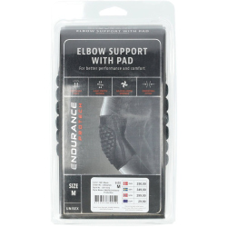 ENDURANCE Protech Ellbogenschutz 1001 - black XS