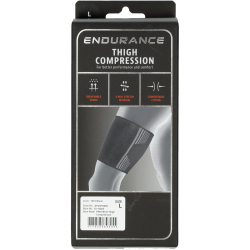 ENDURANCE Protech Oberschenkelkompression 1001 - black S