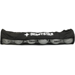 DERBYSTAR 6 Fußbälle Ballschlauch schwarz