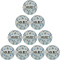 10er Ballpaket Select HBL Handball hellblau 0