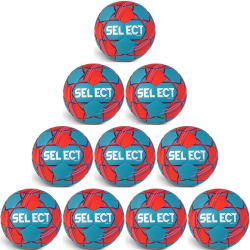 10er Ballpaket Select Nova v24 Handball 222008 - rot/blau 2