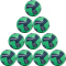 10er Ballpaket hummel hmlEVOLUTION Pro AR Handball 6373 - green/marine/light blue 2
