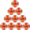 10er Ballpaket Select Ultimate EHF Euro Women Handball pink/weiß/grün 2