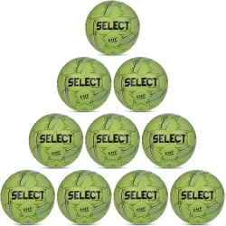 10er Ballpaket Select Planet Handball grün 3