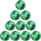 10er Ballpaket hummel hmlCLASSIC Street Handball Kinder 6373 - green/marine/light blue 00