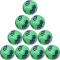 10er Ballpaket hummel hmlCLASSIC Street Handball Kinder 6344 - green/marine 0