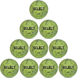 10er Ballpaket Select Planet Handball grün 2