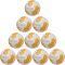 10er Ballpaket hummel hmlCLASSIC Match Handball 9446 - off white/orange/silver 2