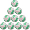 10er Ballpaket hummel hmlCLASSIC Advanced Handball 9440 - off white/green/red 3