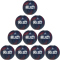 10er Ballpaket Select Circuit 800g Trainingshandball blau/rot 3 (800 g)
