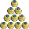 10er Ballpaket hummel hmlCLASSIC Elite Handball Kinder 5087 - yellow/marine 1