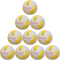 10er Ballpaket hummel hmlCLASSIC Training Handball 9430 - off white/yellow/orange 2