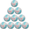 10er Ballpaket hummel hmlCLASSIC Energizer Handball Kinder 9450 - off white/light blue/slver 0