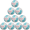 10er Ballpaket hummel hmlCLASSIC Energizer Handball 9427 - off white/light blue/marine 2