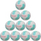 10er Ballpaket hummel hmlCLASSIC Energizer Handball Kinder 9426 - off white/light blue/yellow 1