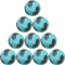 10er Ballpaket hummel hmlCLASSIC Handball Kinder 7591 - light blue/marine/yellow 0