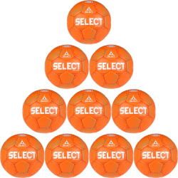 10er Ballpaket Select Solera Handball orange/grün 0