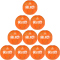 10er Ballpaket Select Solera Handball orange/grün 1