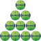 10er Ballpaket molten H3A4000-GB Handball Wettspielball hellgrün/blau 3