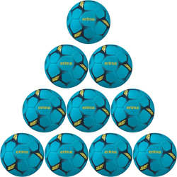 10er Ballpaket erima Flash Junior Handball sky/navy 0