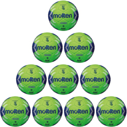 10er Ballpaket molten H2A4000-GB Handball Wettspielball...