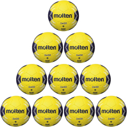 10er Ballpaket molten H3A3400-YN Handball Trainingsball...